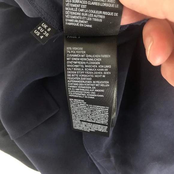 Whistles Women Sz 4 Madison pants slacks
blue elastic drawstring waist - Picture 9 of 10